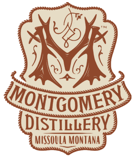 Montgomery Distillery logo, Missoula, Montana.