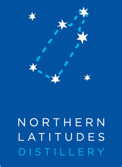 Northern Latitudes Distillery logo with stars.