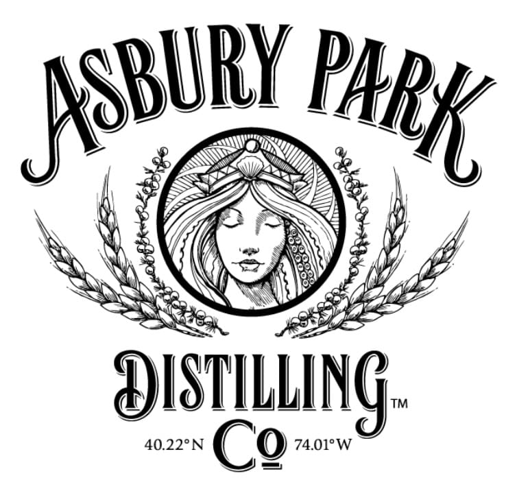 Asbury Park Distilling Co. logo illustration.