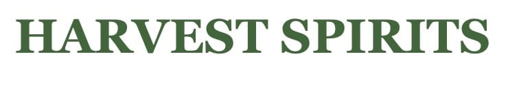 Harvest Spirits logo in green text.