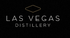 Las Vegas Distillery logo on black background.