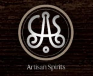Artisan Spirits logo with decorative monogram.